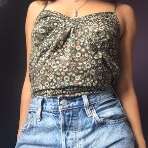 Vintage floral babydoll top